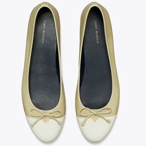 TORY BURCH, Women's Cap-Toe Ballet Flats Shoes, Size 9